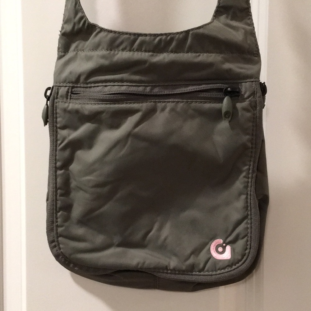 Grey crossbody purse